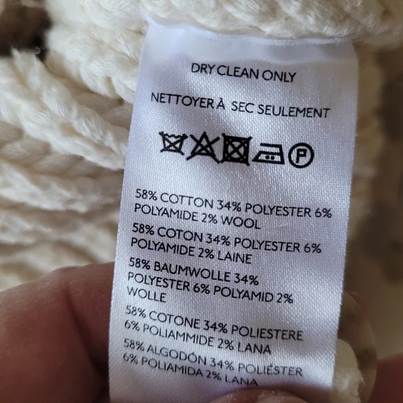 Anthropologie Maeve Fringed Cardigan. Avori - Picture 7 of 8